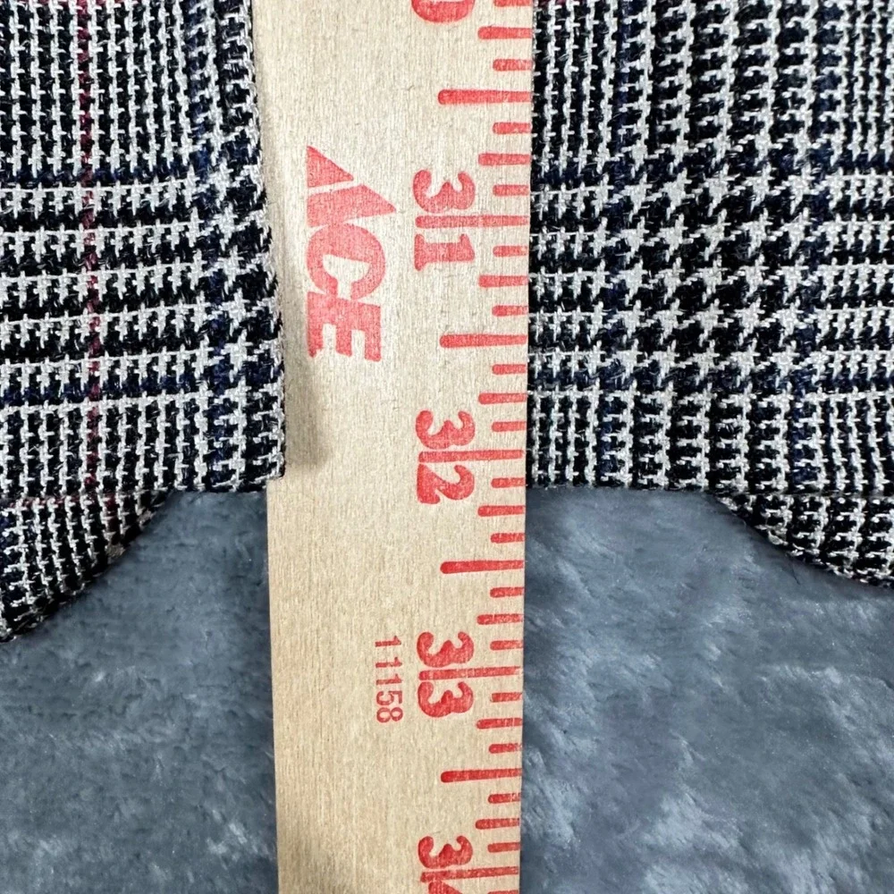 Alexander Julian Private Reserve Glen Plaid Wool Silk Linen Blazer 44L L7261-00
